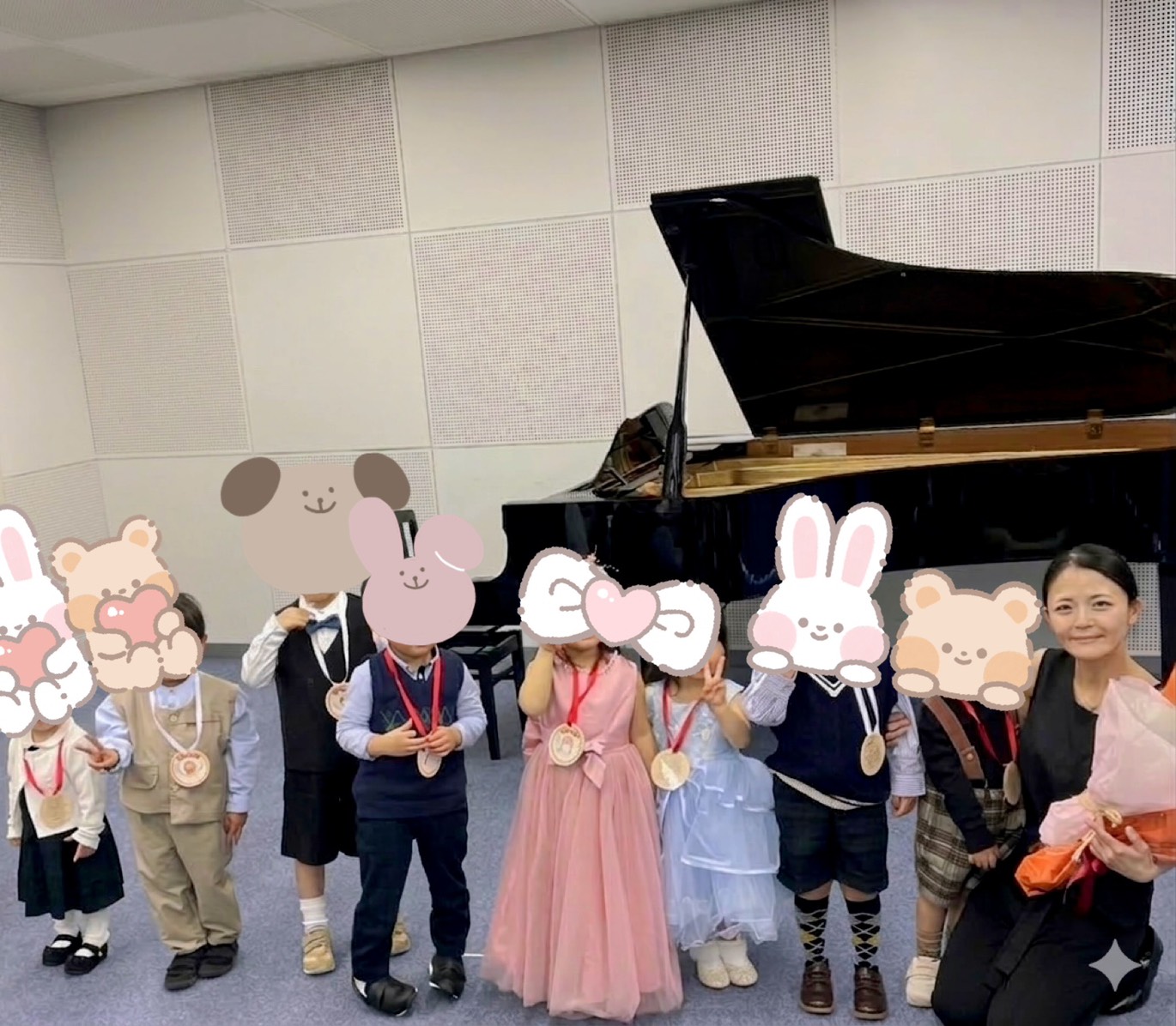 プレピアノの部の集合写真
